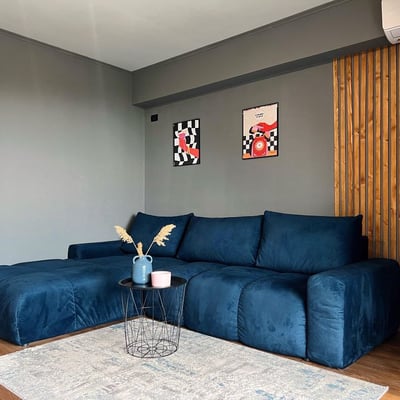 Аренда современной 2-комнатной квартиры с отдельной кухней, 77 м², Мамая, Констанца, Румыния